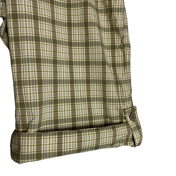 Lole Brown Yellow White Plaid Shorts Water Repellent Quick Dry Stretch 10 - Picture 10 of 16